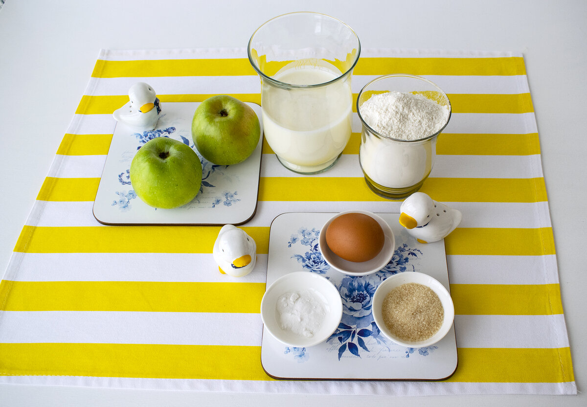 Фотография автора: ингредиенты для пышек и весёлые помощники-гусята