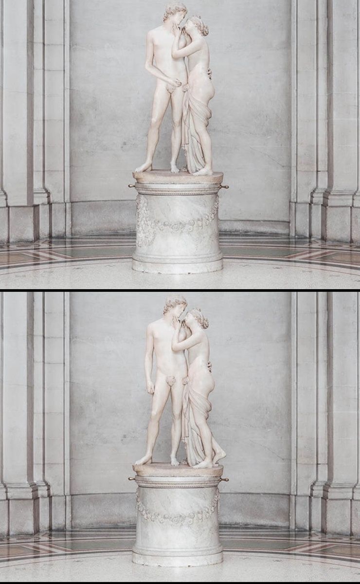 Мраморная скульптура Венеры и Адониса работы Антонио Канова 1795, Музей искусства и истории, Женева
