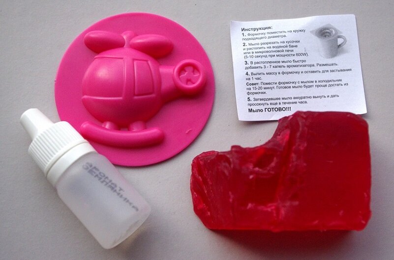 Мыльная основа на фото уже частично использованная
