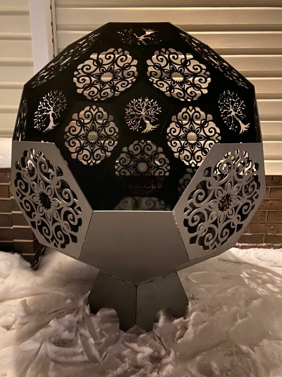 костровая чаша сфера Древо жизни