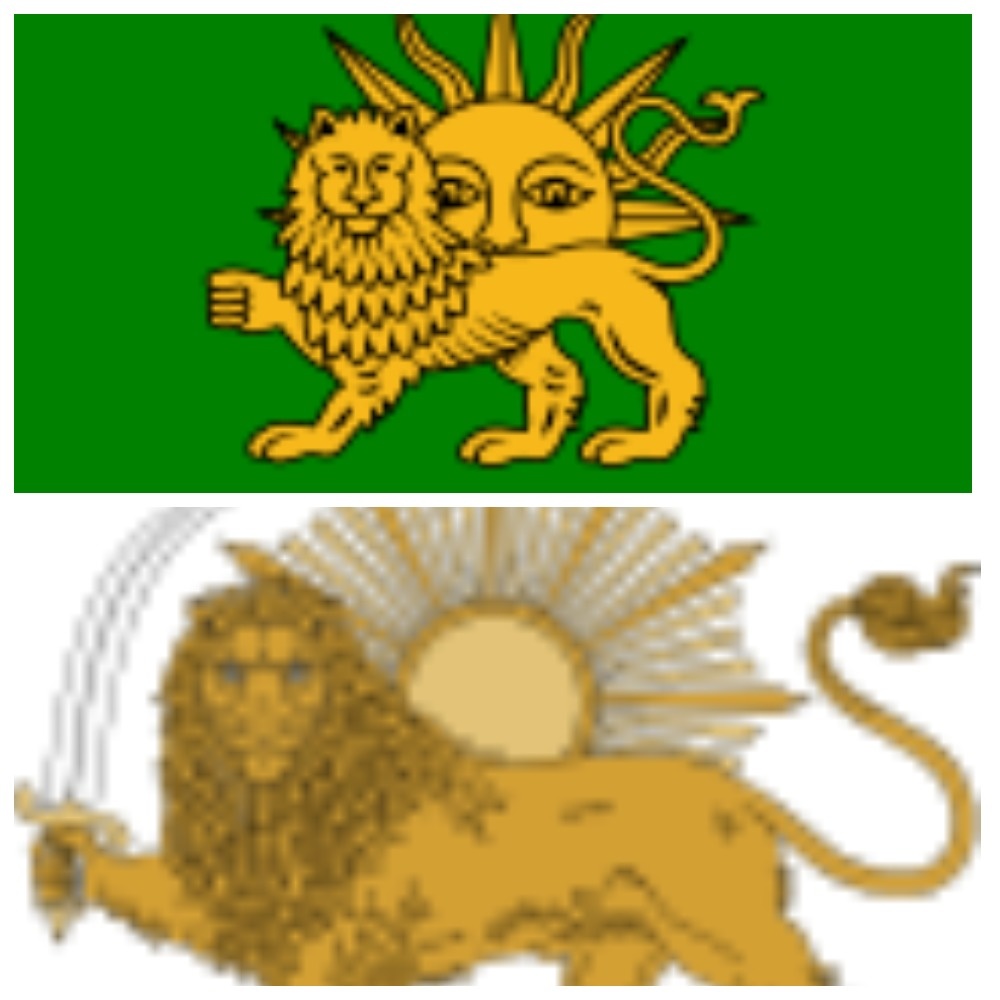 Флаг и герб азербайджанского государства Сефевидов.