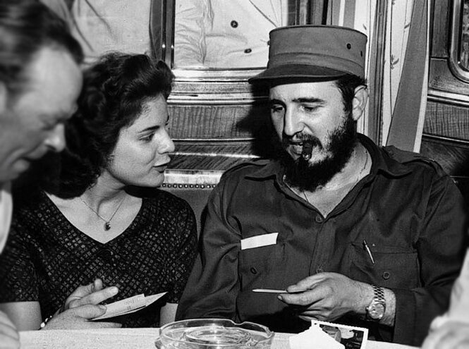 Марита Лоренц и Фидель Кастро