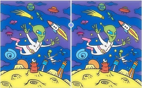 Найдите 10 отличий на картинке