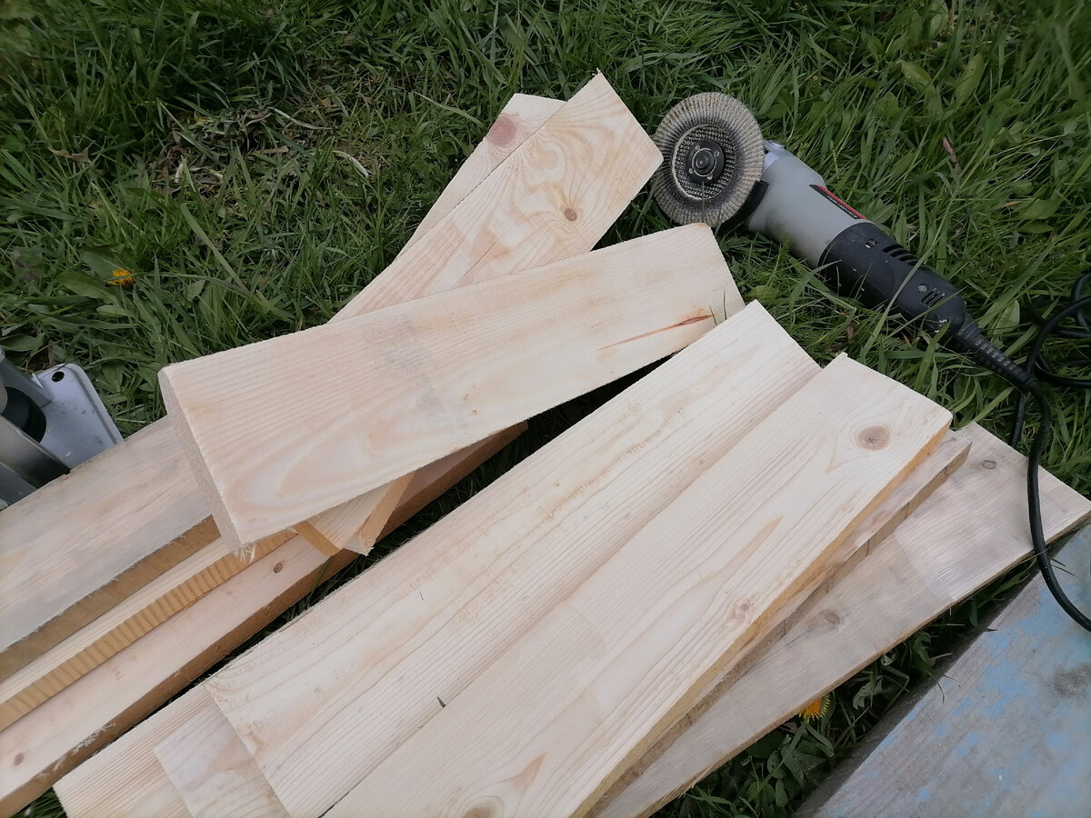 Шлифованные доски с помощью ушм