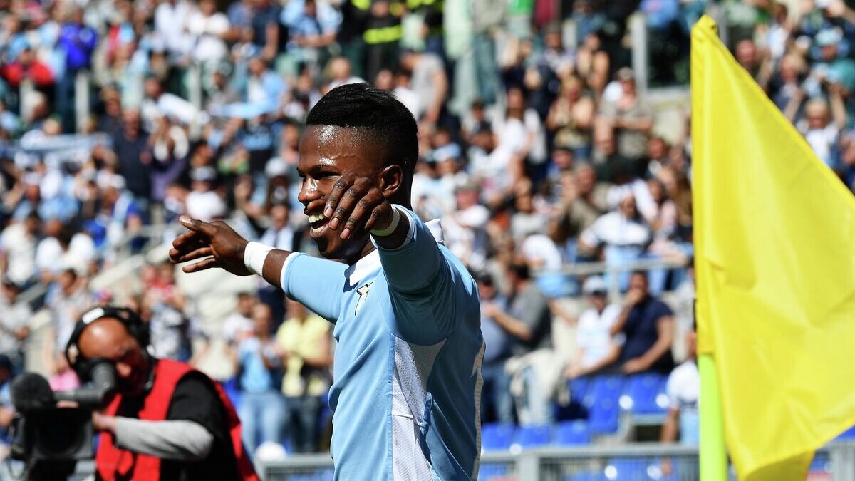    Форвард "Лацио" Бальде Кейта© AFP 2022 / Vincenzo PINTO