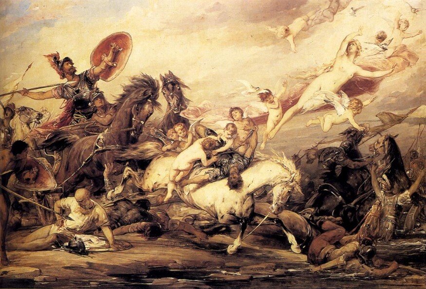 "Икарий (Диомед ранит Афродиту, когда она пытается вернуть тело Энея)",