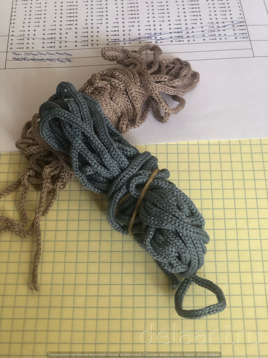 Сумочка кросс-боди крючком из остатков полиэфирного шнура. Часть вторая. На что хватит пряжи? Пристраиваем остатки полиэфирного шнура