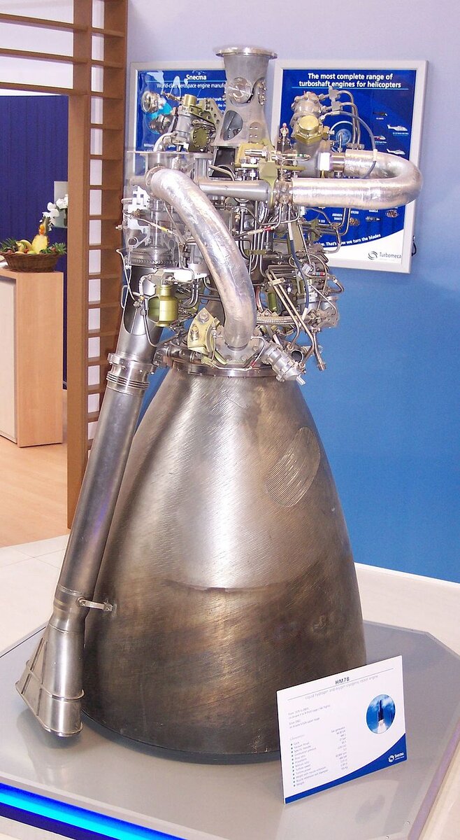 HM7B - криогенный двигатель открытой схемы.