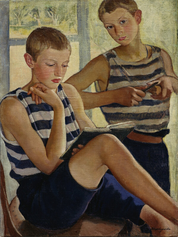  Зинаида Серебрякова «Мальчики в матросских тельняшках» 1919