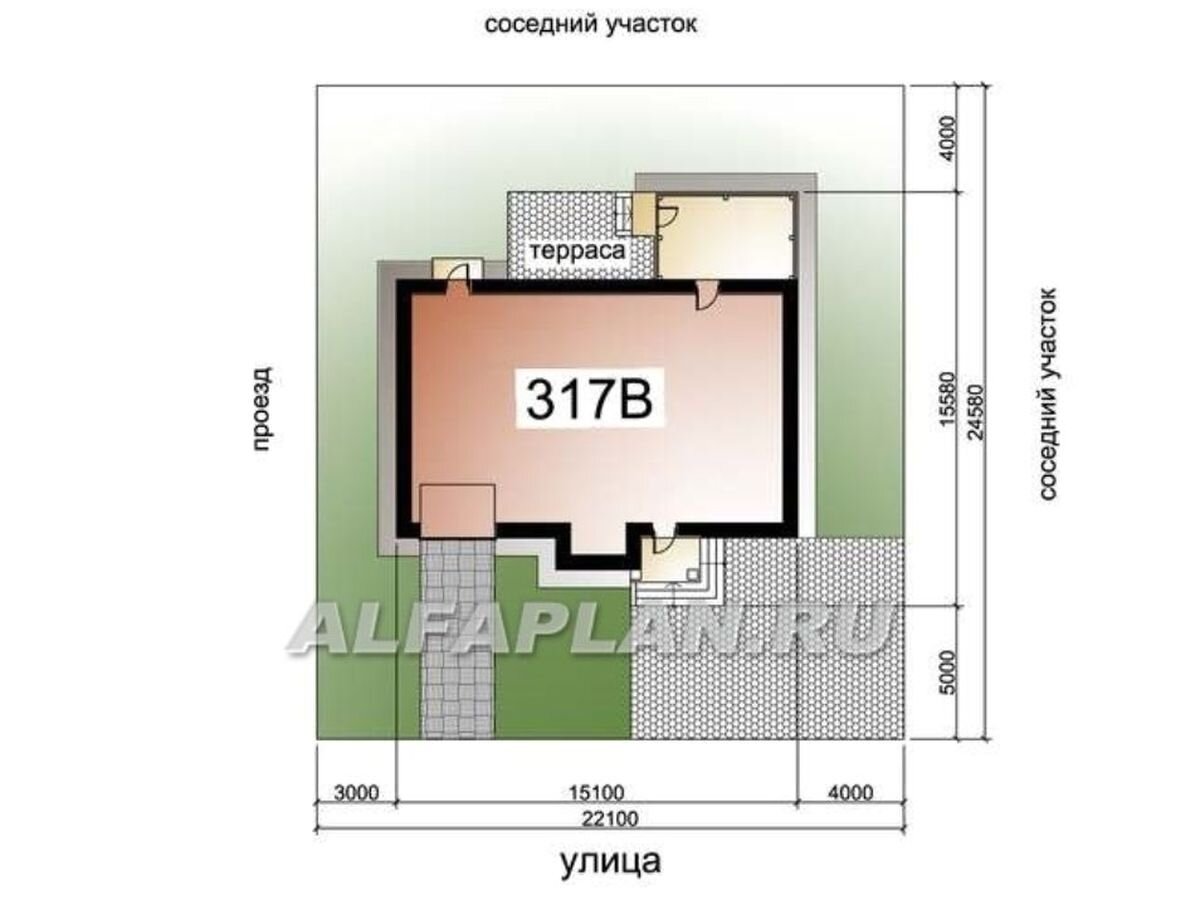 Проект дома 317В «Либезюсефрау», 4 спальни + теплый гараж, 203м. |  Популярные проекты домов Альфаплан | Дзен