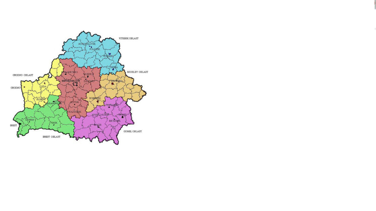 Карта Беларуси