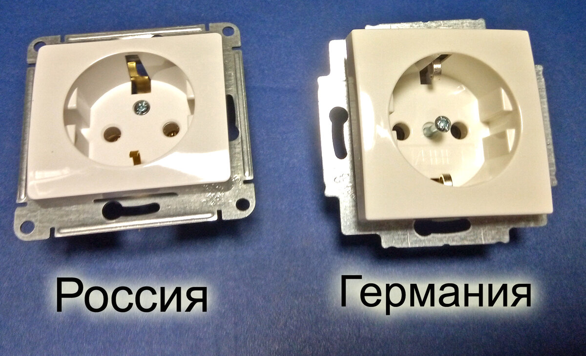 Русская розетка и немецкая - чем отличается и стоит ли переплачивать - 5  важных отличий | Электрика для всех | Дзен