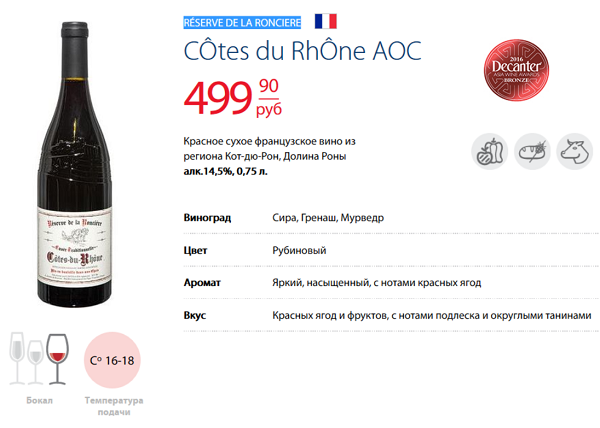 Скриншот с сайта Магазина "Да"