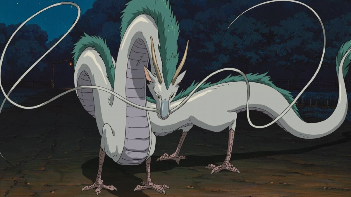 Кадр из мультфильма "Унесенные призраками", Япония, 2001 год