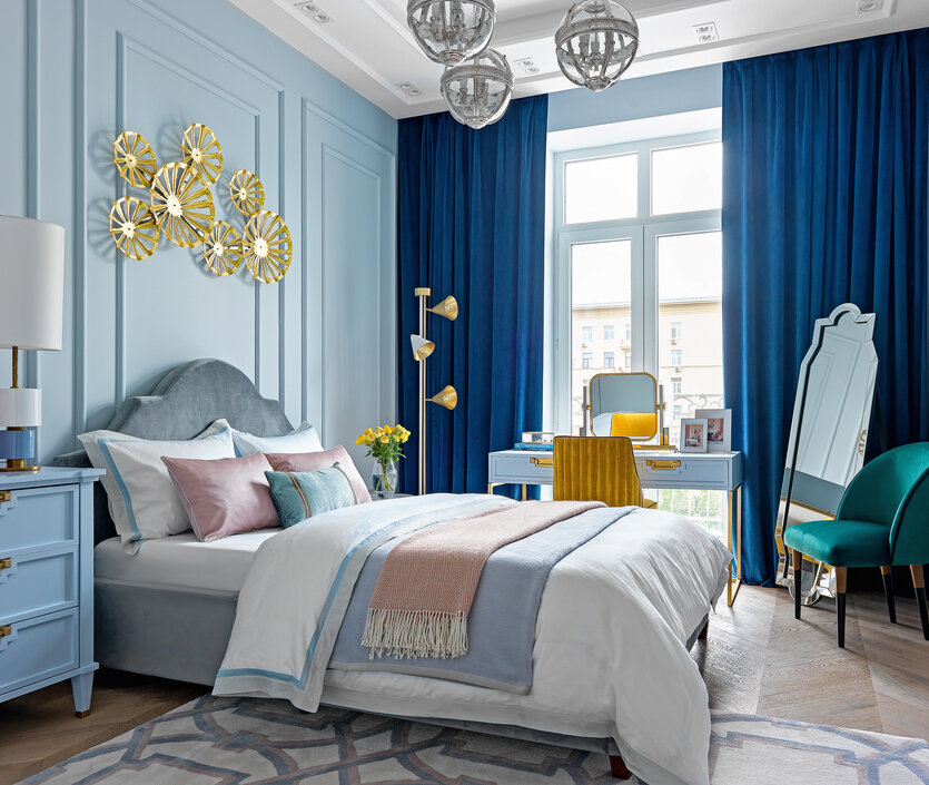 Девичья спальня по проекту Анастасии Ковальчук. 