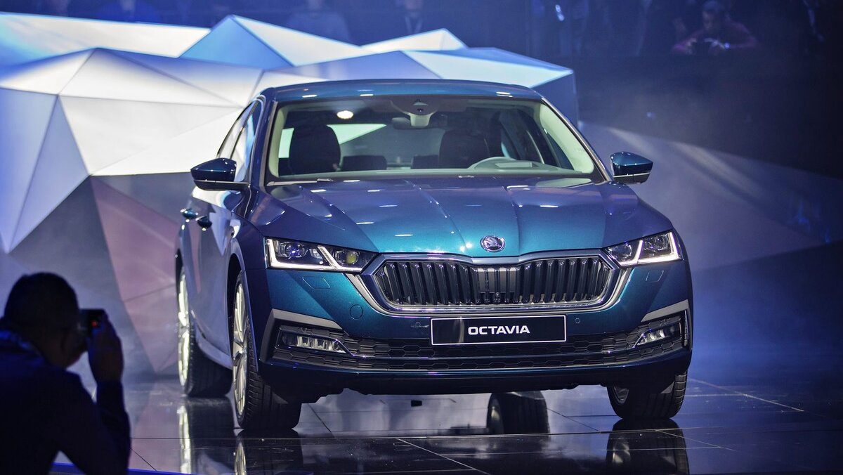 Skoda Octavia на презентации 