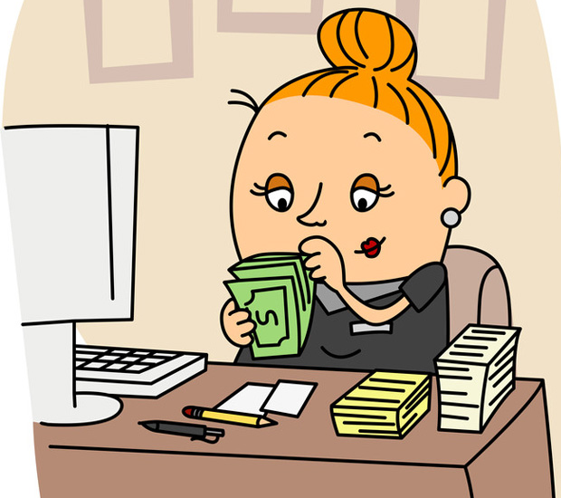 clipart accountant bean counter