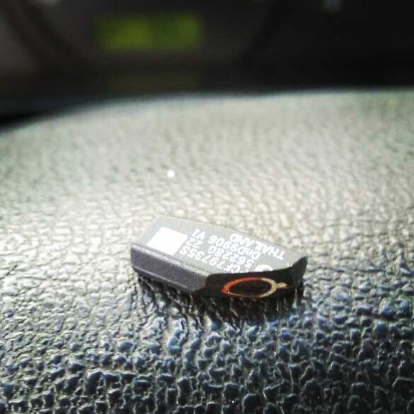 физическое повреждение чипа иммобилайзера