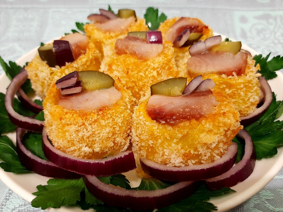 "Бочонки" с селедочкой