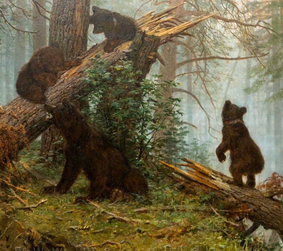 Медвежата, которых изобразил Константин Савицкий. Фото взято из сети.