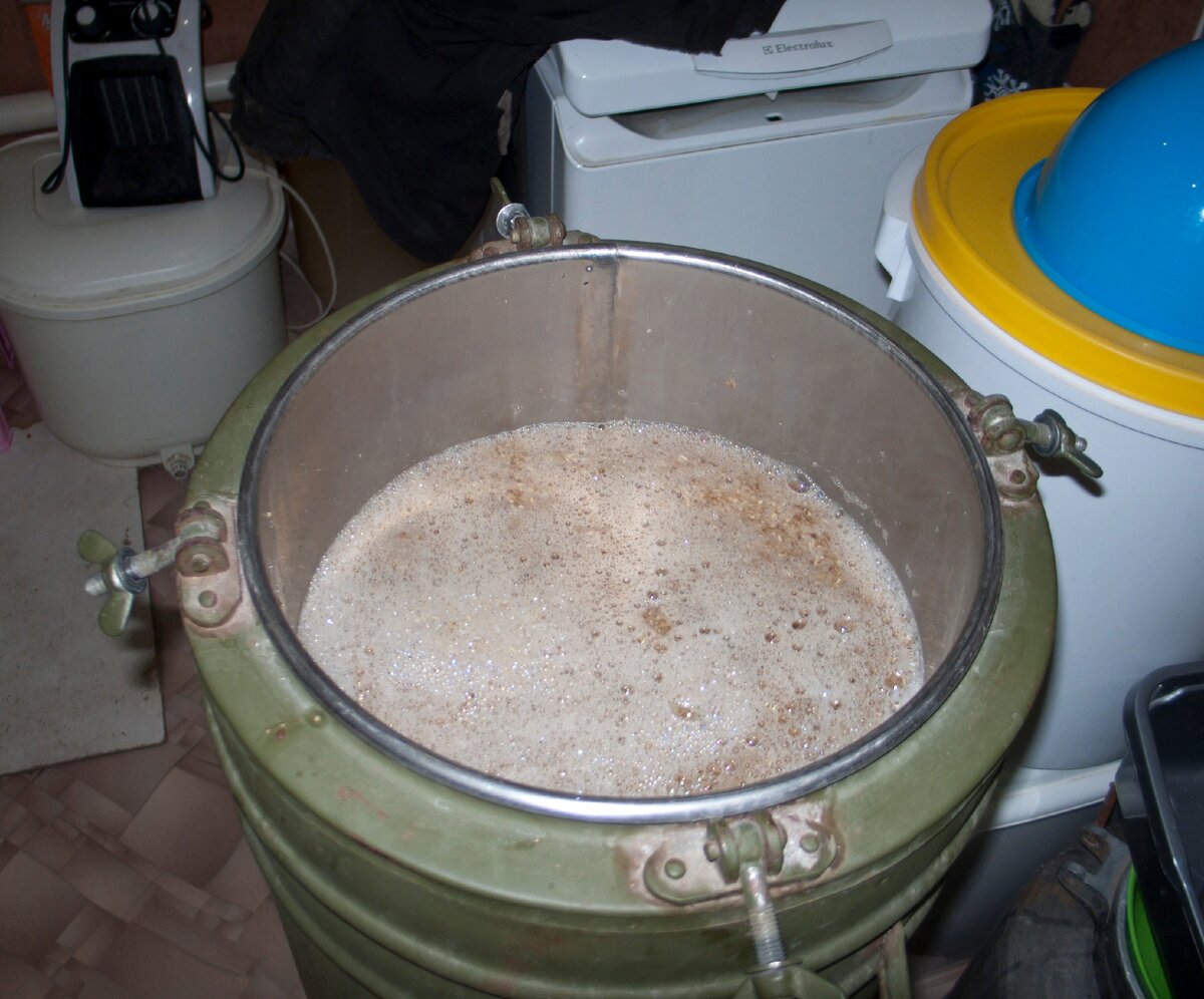 затирка солода.