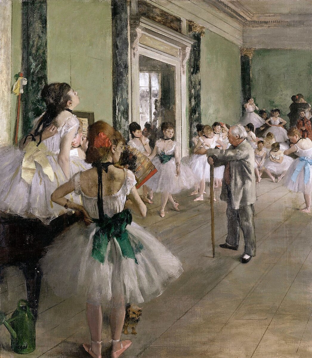 Эдгар Дега "Танцевальный класс", 1871-1874. Музей д’Орсе, Париж.