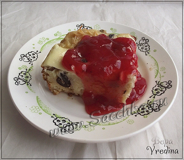 Молочная запеканка из вермишели