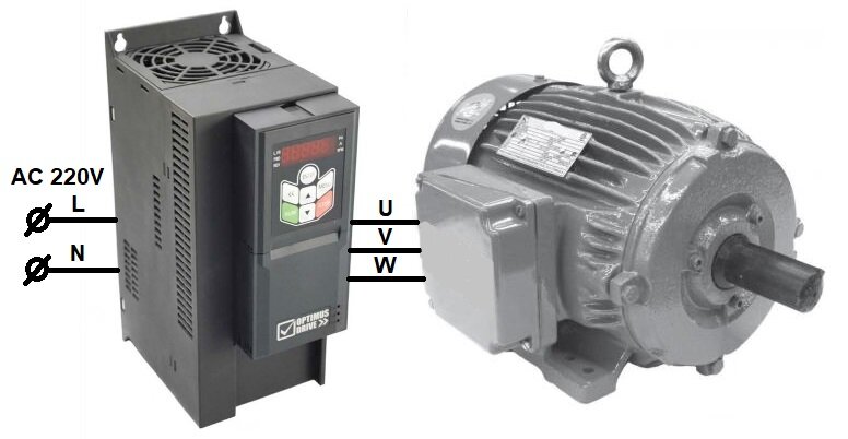 Частотный преобразователь трехфазного асинхронного двигателя