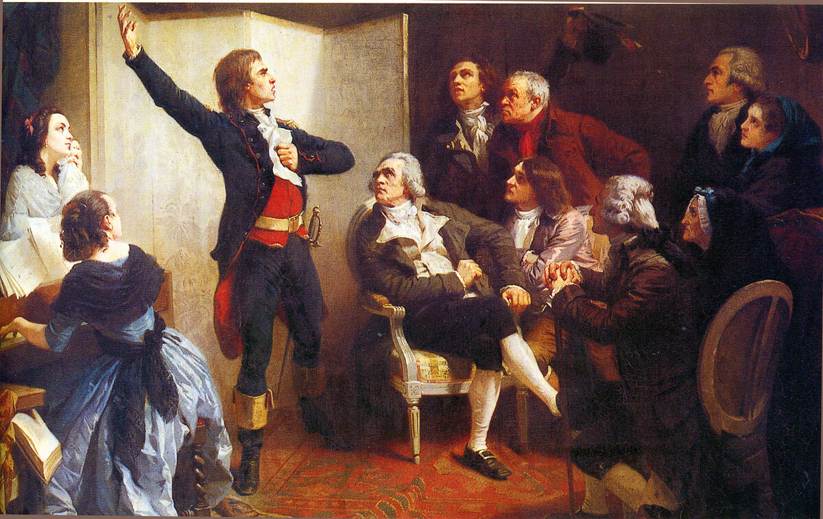 (Руже де Лиль впервые исполняет Марсельезу в доме у Дитриха  Картина И. Пильса)