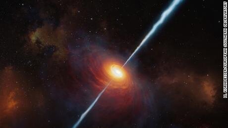 Самый далекий космический джет обнаружен в 13 миллиардах световых лет от нас