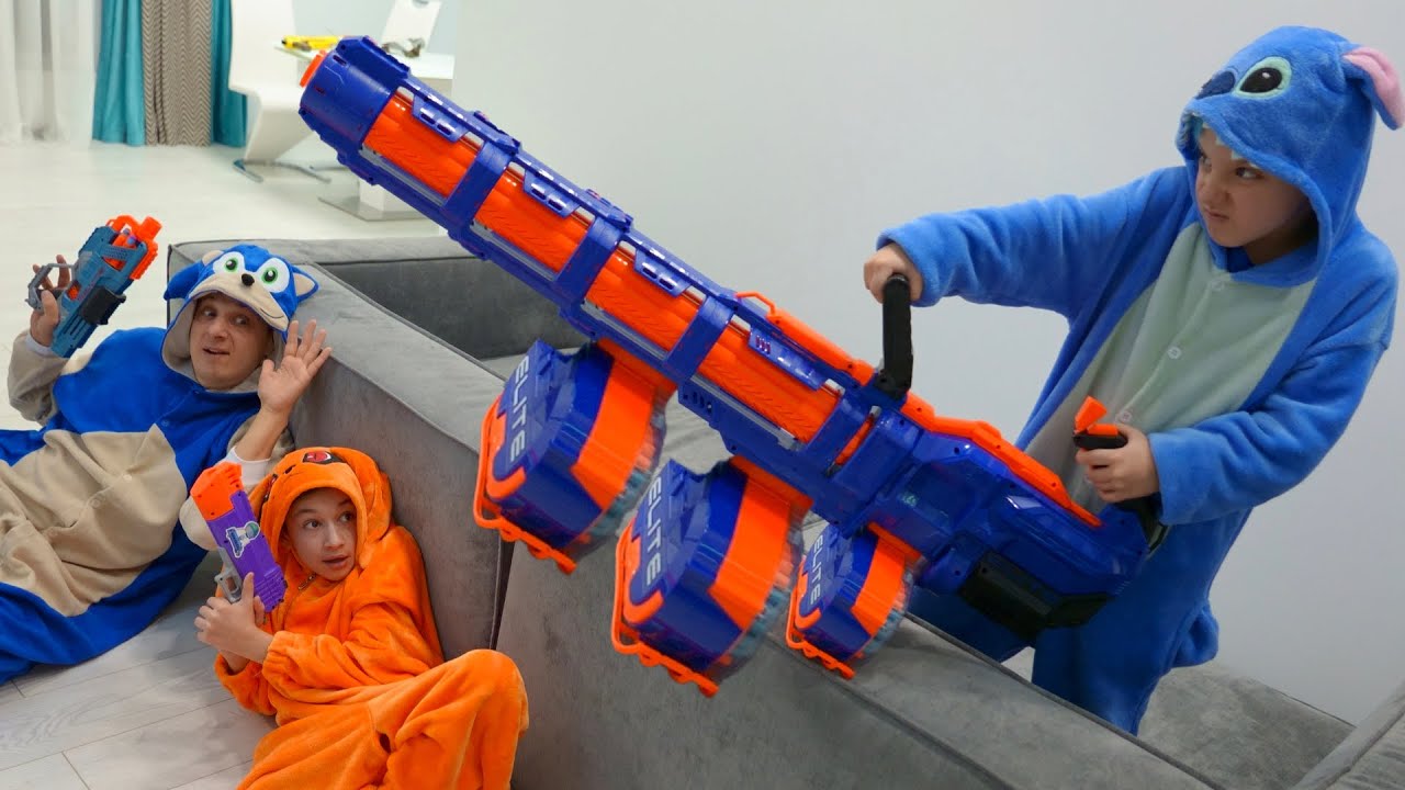 Nerf war deals videos twin toys