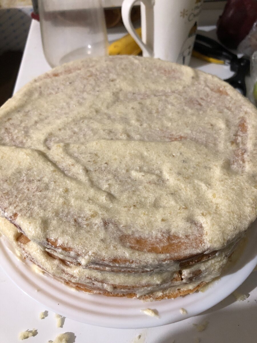 Торт с кремом.