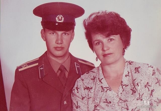 Я и моя мама, день военной присяги.