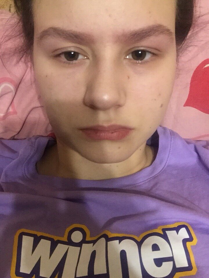 вечер после окрашивания, надпись на майке - победитель (ироничненько вышло)