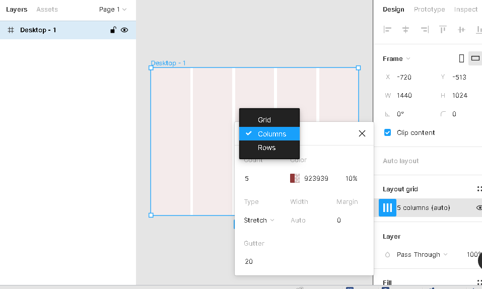 Layout grid figma