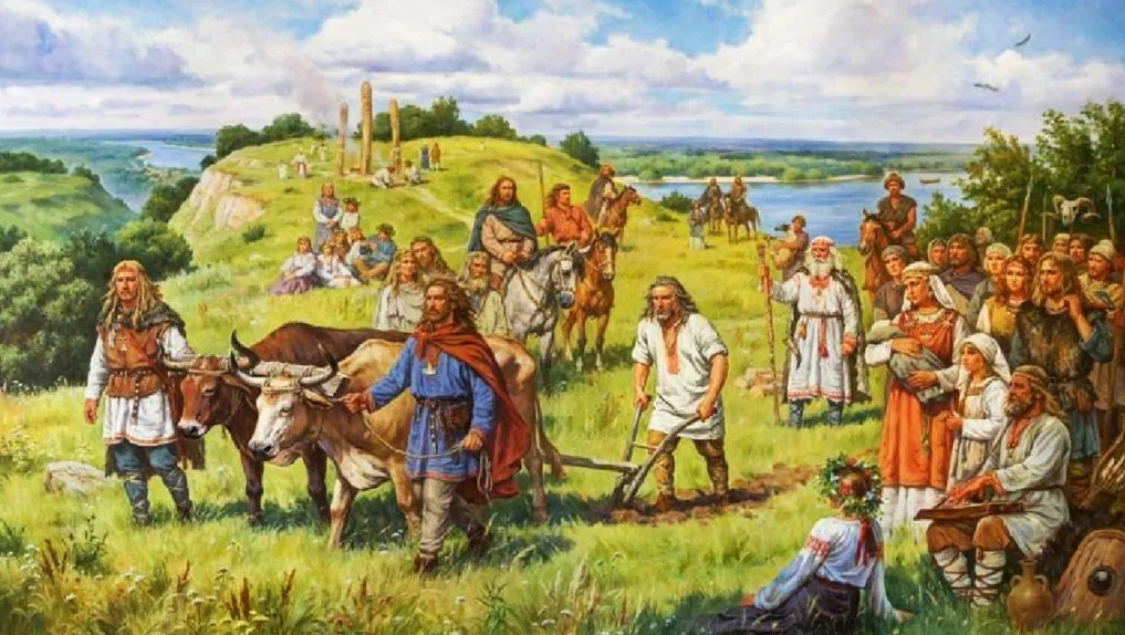 Иллюстрация 2. Крестьяне в национальной одежде