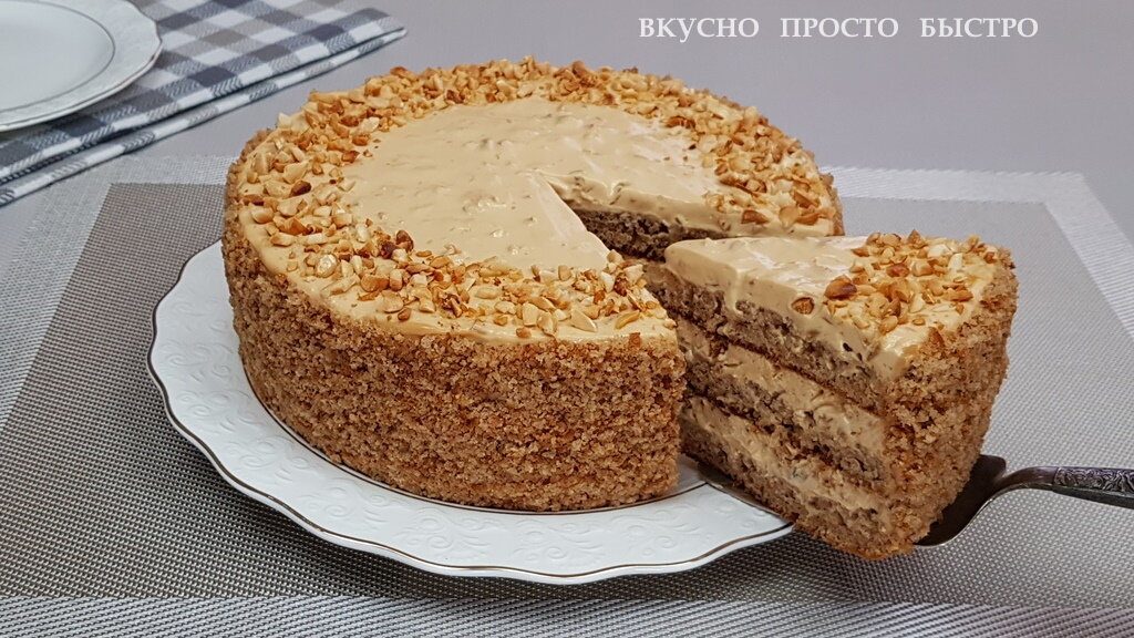 Торт на сковороде — рецепт на канале Вкусно Просто Быстро