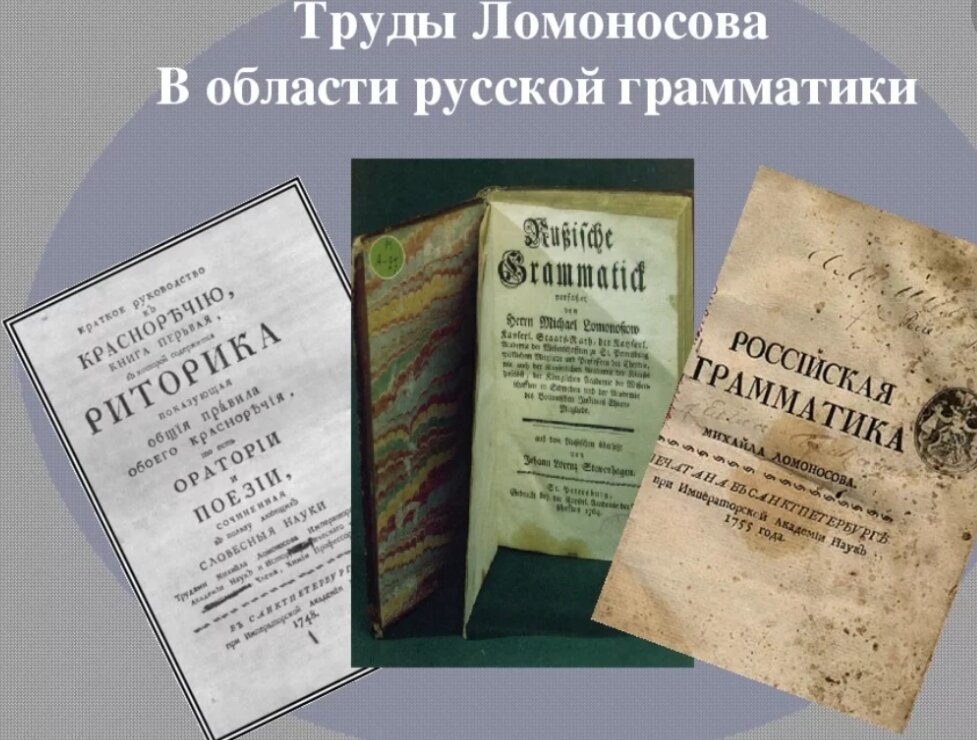 Деятельность м в ломоносова в развитии и популяризации русского литературного языка проект