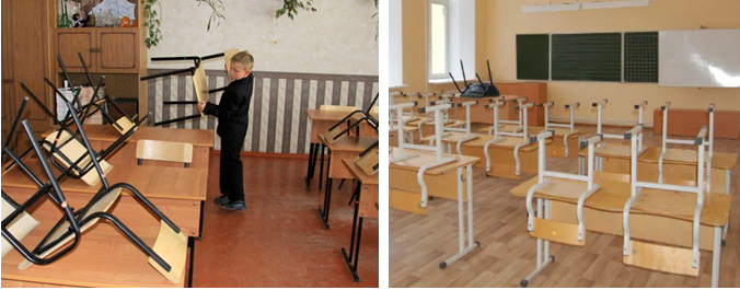 Уборка в классе. Фото из интернета.