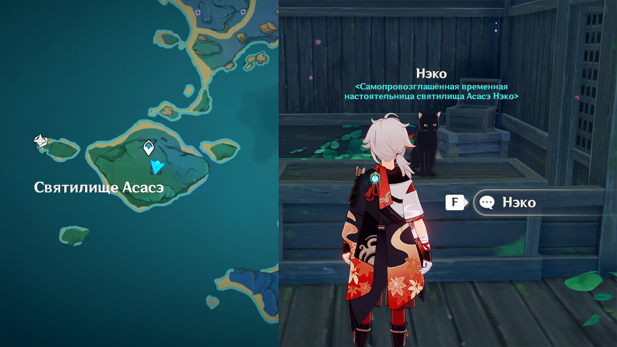 Месторасположение кошки Нэко