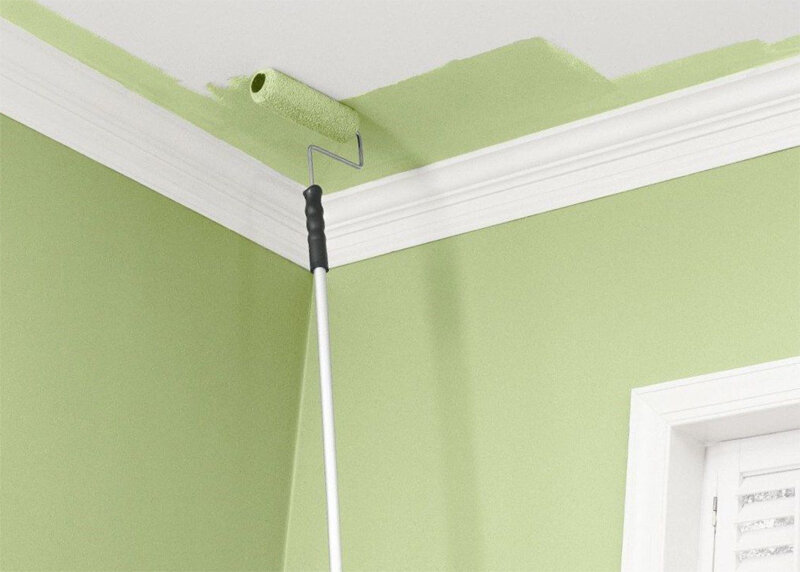 Окрашенный потолок