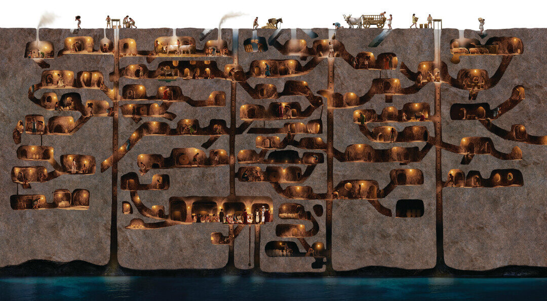 предположительное строение города