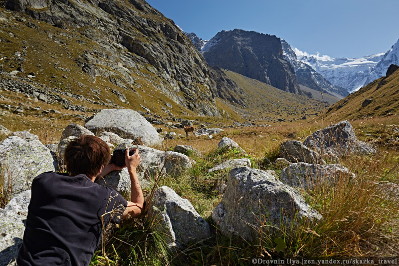 Снимаем туров, видно какое расстояние