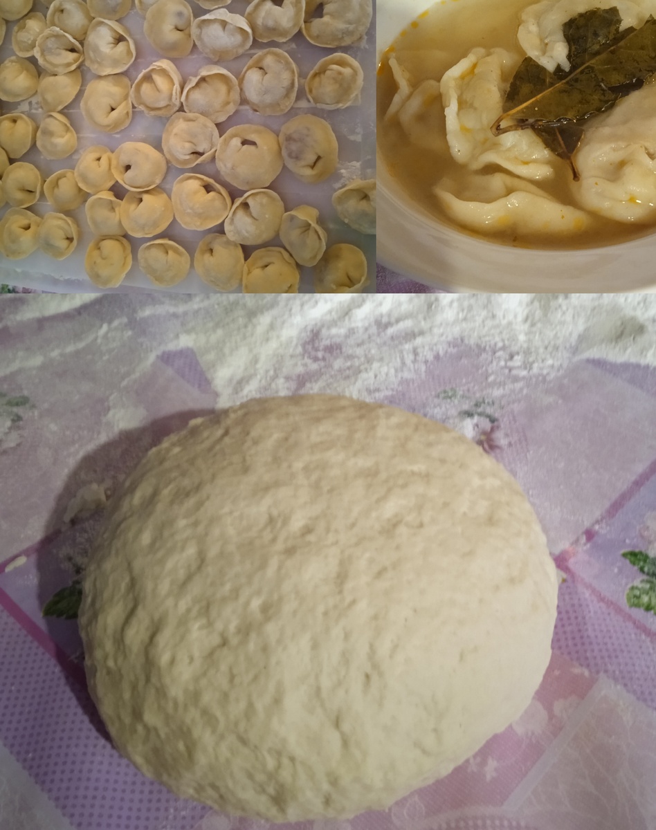 Вот такой был кусок теста