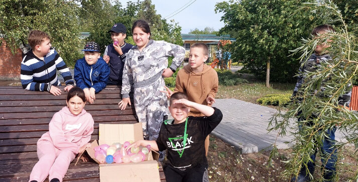 Водяные бомбочки!! Дети в восторге)))