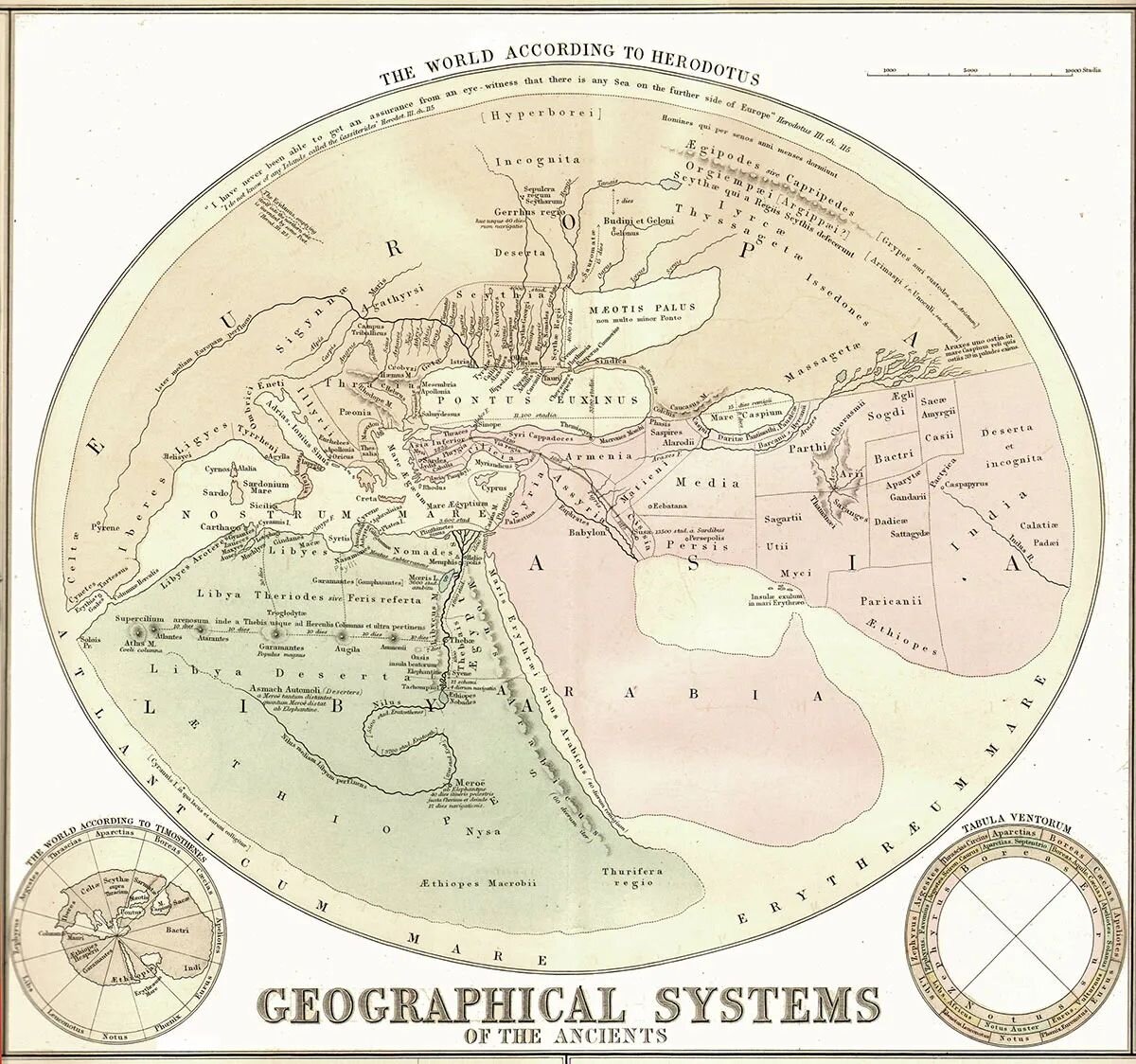 Карта мира по геродоту