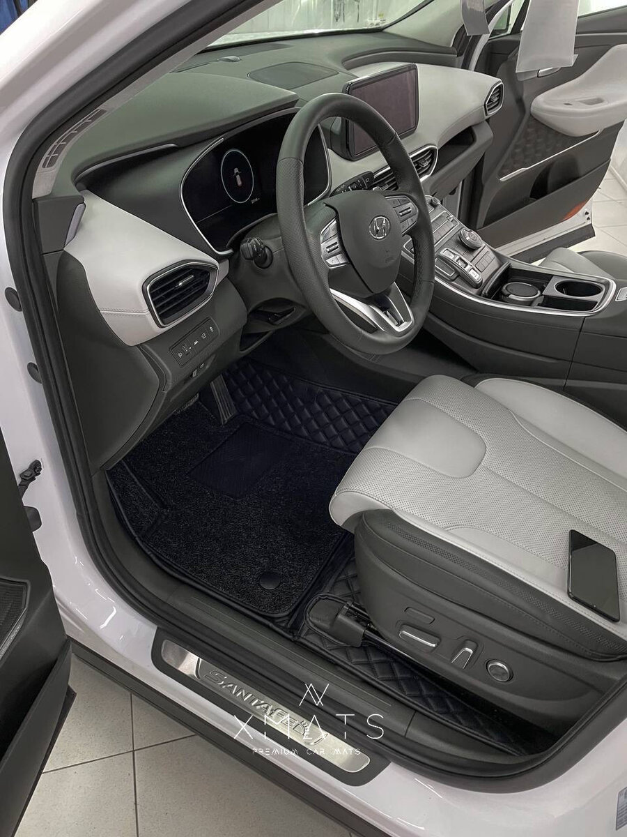 Коврики из экокожи на Hyundai Santa Fe 4 TM