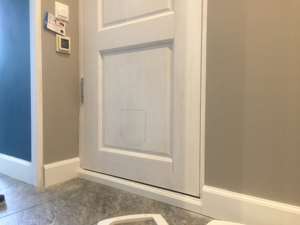 Разметка места для двери