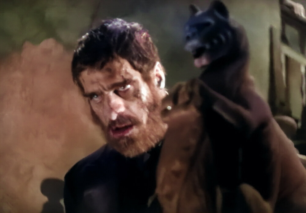 В комедии «Старый мрачный дом» Борис Карлофф играет далеко не главную роль, но в титрах его имя стоит первым и крупнее остальных - настолько актёр был популярен после «Франкенштейна»