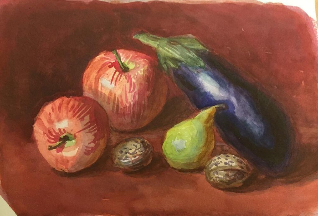 Моя работа акварелью